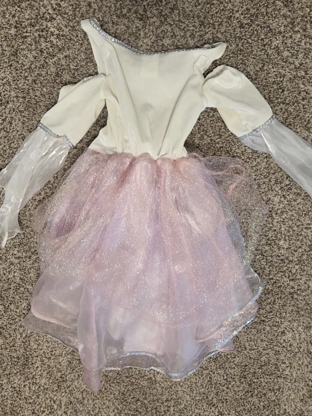 Halloween Pink and White Princess Dress Costume